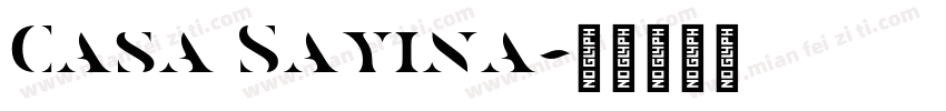 Casa Sayina字体转换